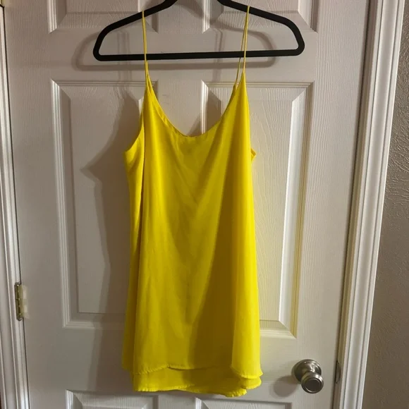 Love Lucy Love yellow spaghetti strap shift dress - Picture 4 of 4